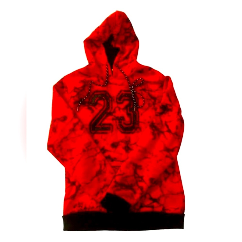 #23 Jordan Seven Souls Red/ black sweatshirt hoodie